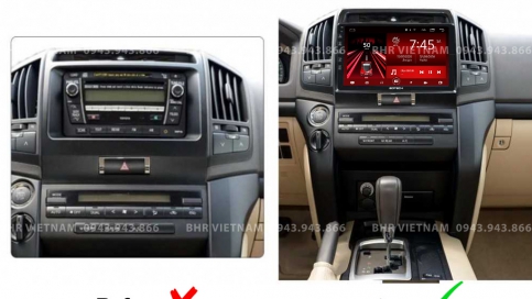 Màn hình DVD Android liền camera 360 Toyota Land Cruiser 2008 - 2015 | Gotech GT360
